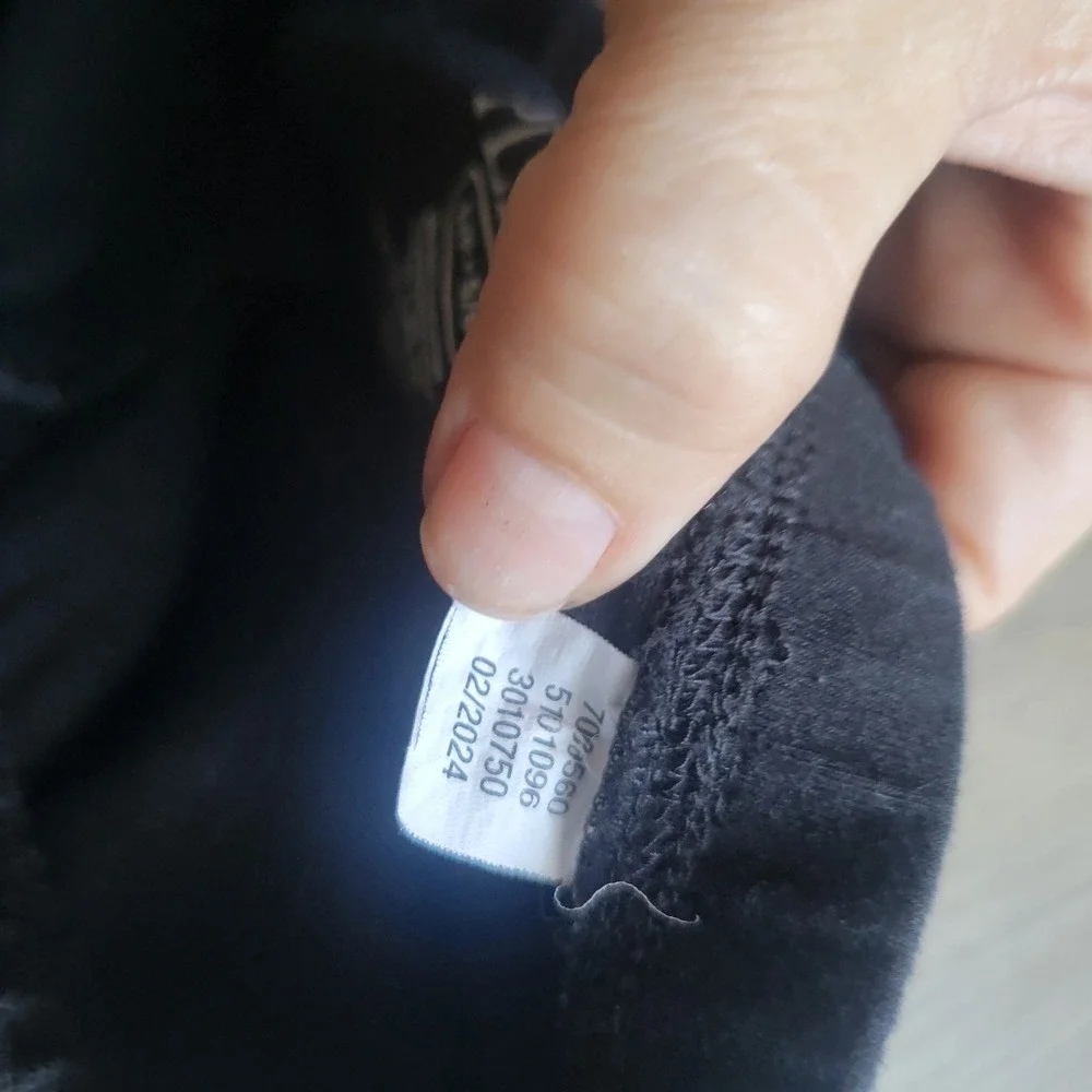 The Children's Place Leggings Girls Size 5/6 Black Solid Cotton Blend Basic